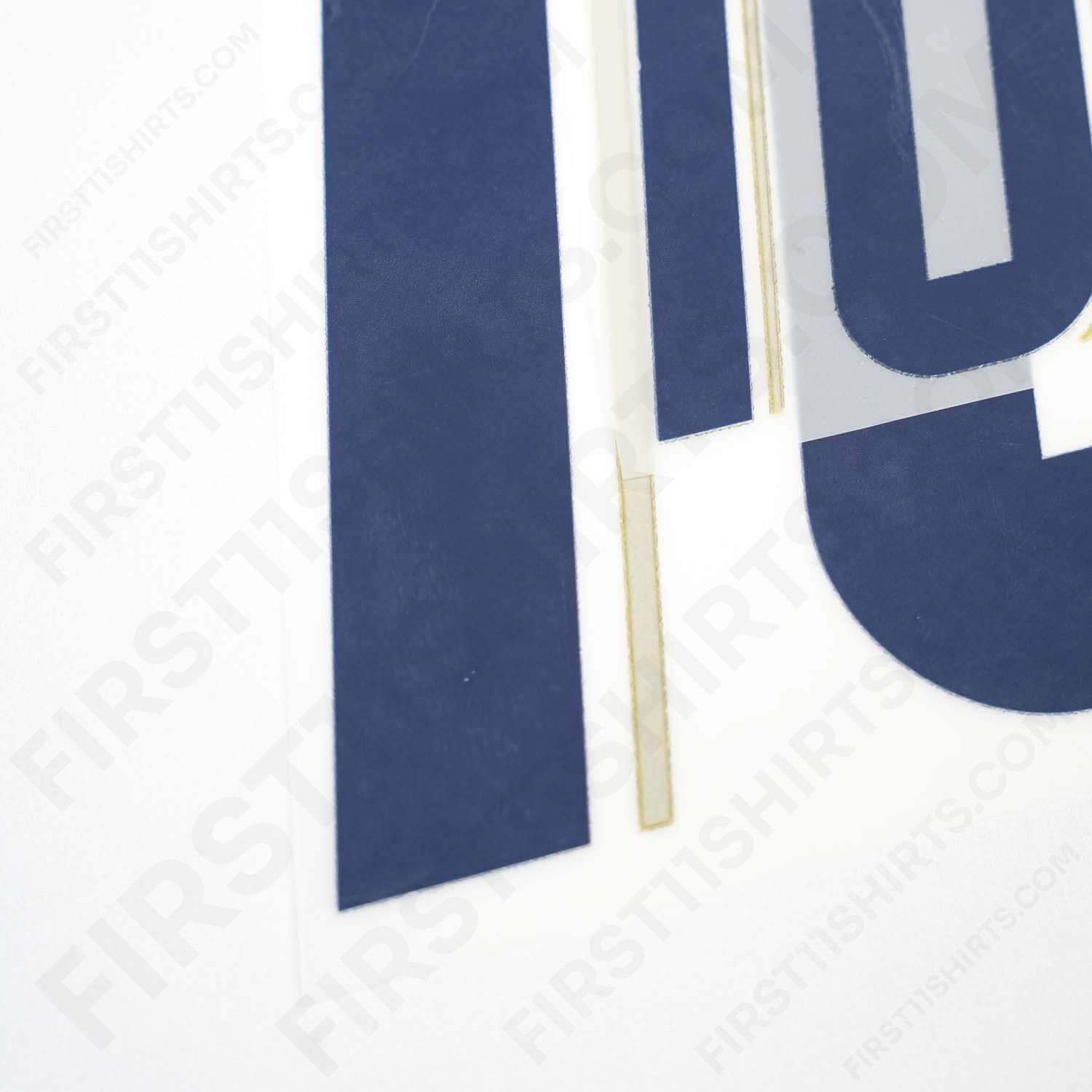 2006/7 Italy Away Name Set Totti 10 (Repro)