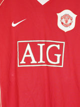 2006/7 Manchester United Ronaldo #7 Home Shirt L/S (M)