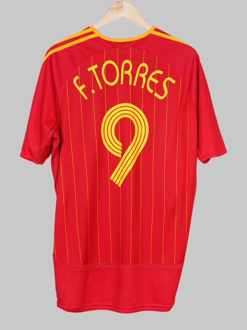 2006/7 Spain F.Torres #9 Home Shirt (L)