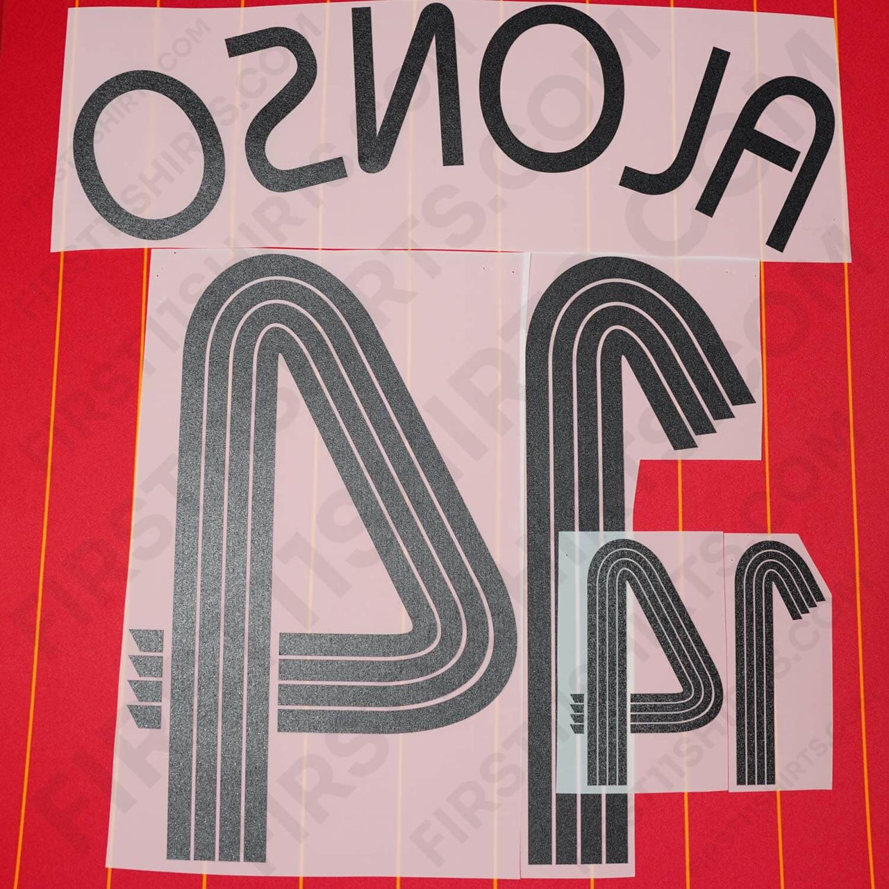 2006/7 Spain Home Name Set Alonso 14 (Repro)