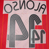 2006/7 Spain Home Name Set Alonso 14 (Repro)