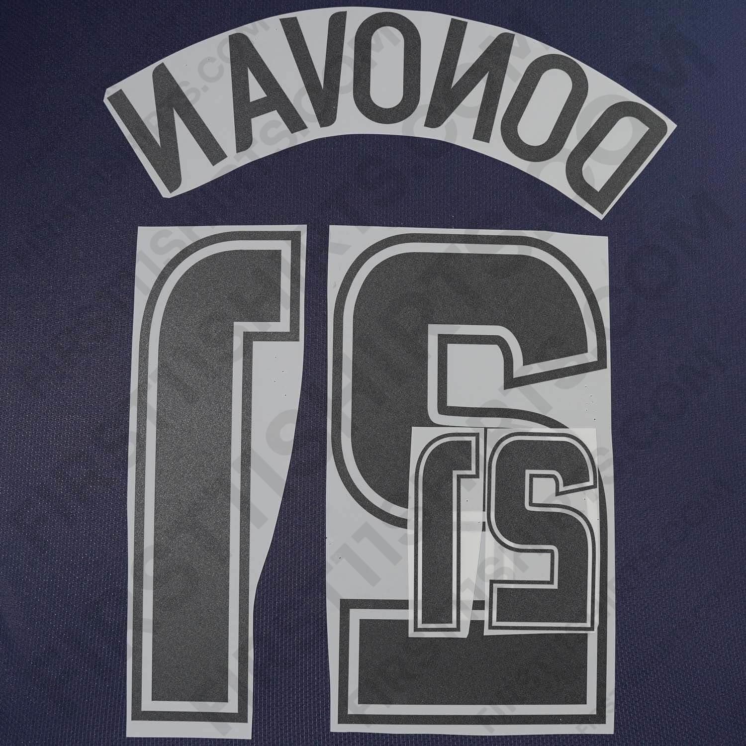 2006/7 USA Away Name Set Donovan 21 (Repro)