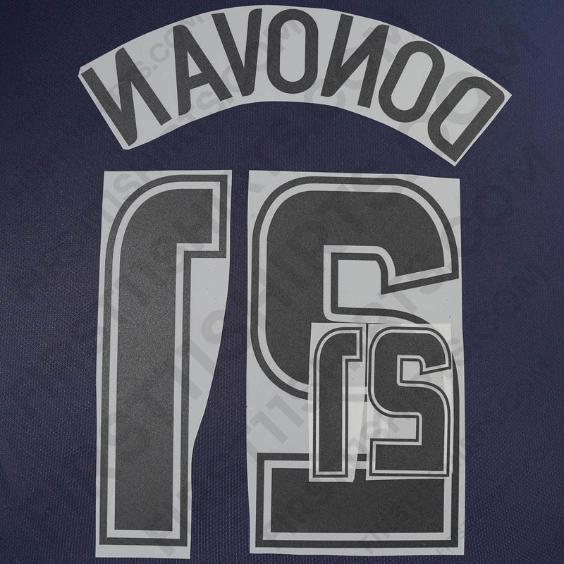 2006/7 USA Away Name Set Donovan 21 (Repro)
