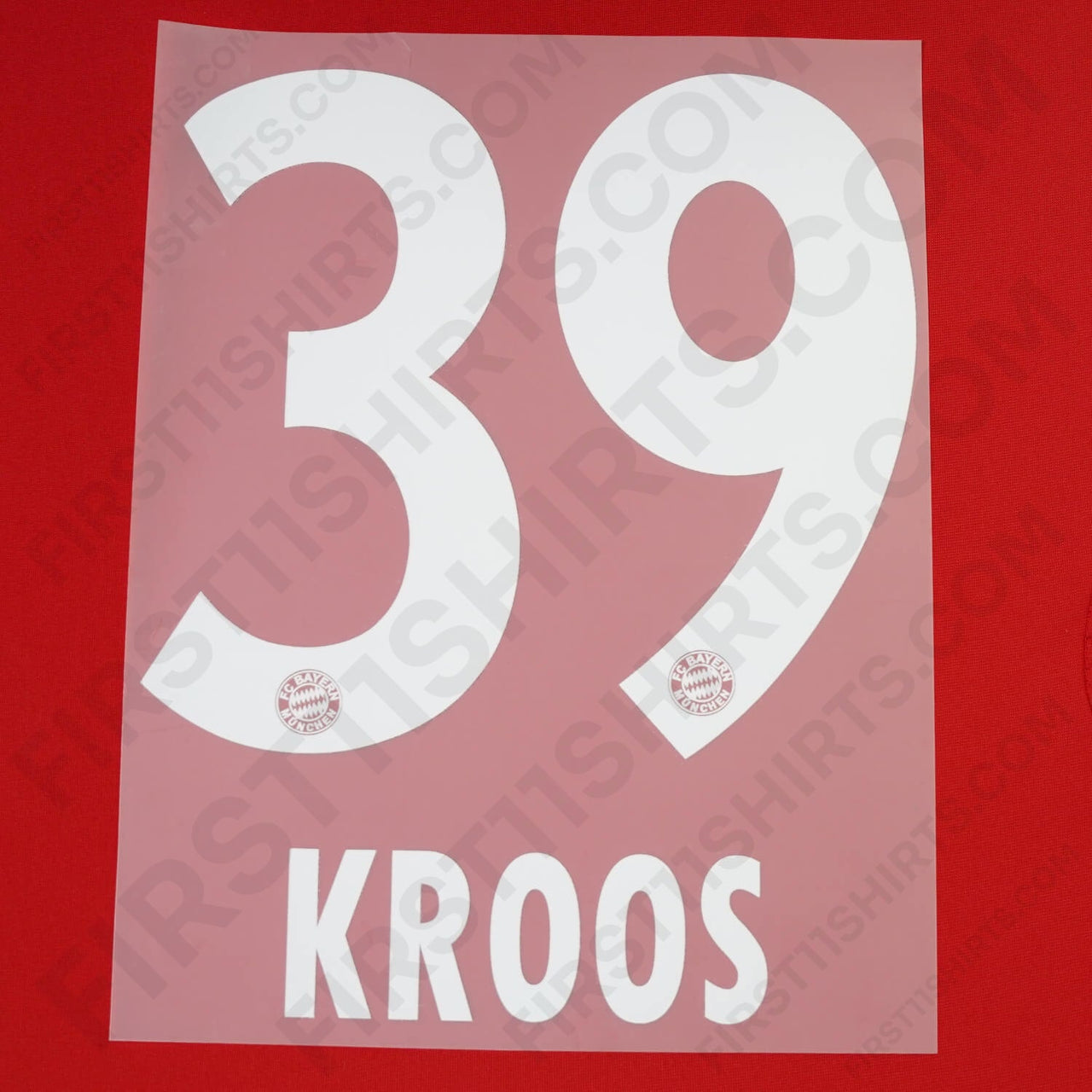 2007 - 2010 & 2012 - 2014 Bayern Munich Home/Away Name Set Kroos 39 (Repro)