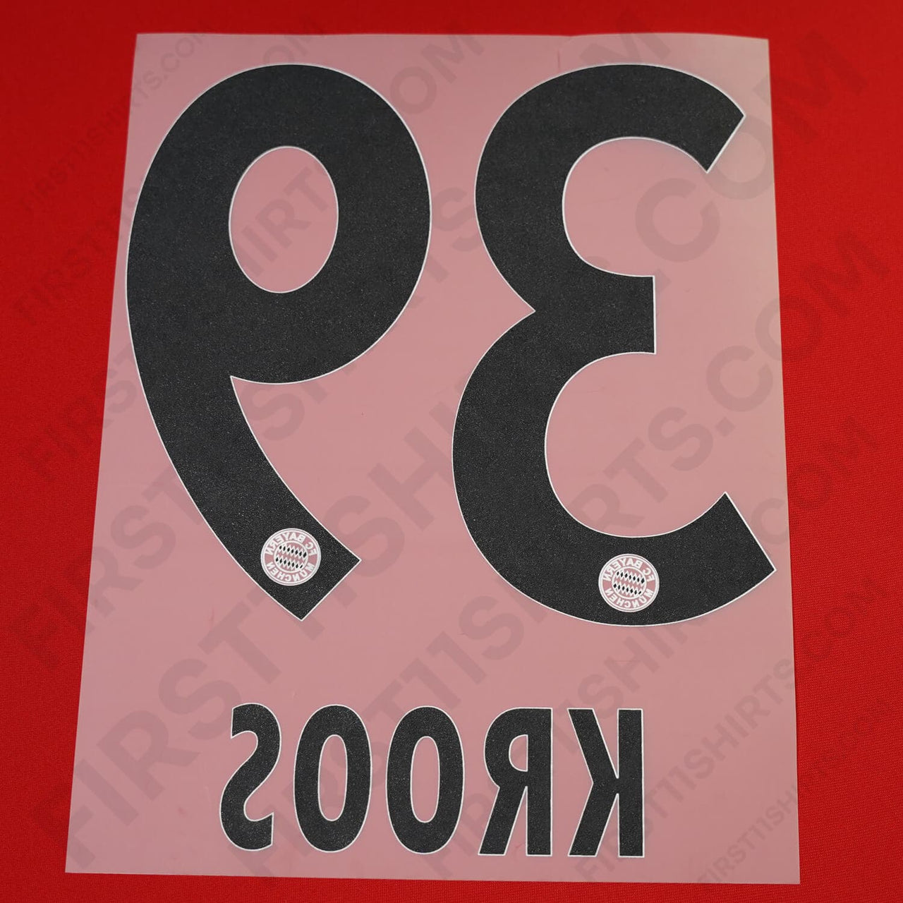 2007 - 2010 & 2012 - 2014 Bayern Munich Home/Away Name Set Kroos 39 (Repro)