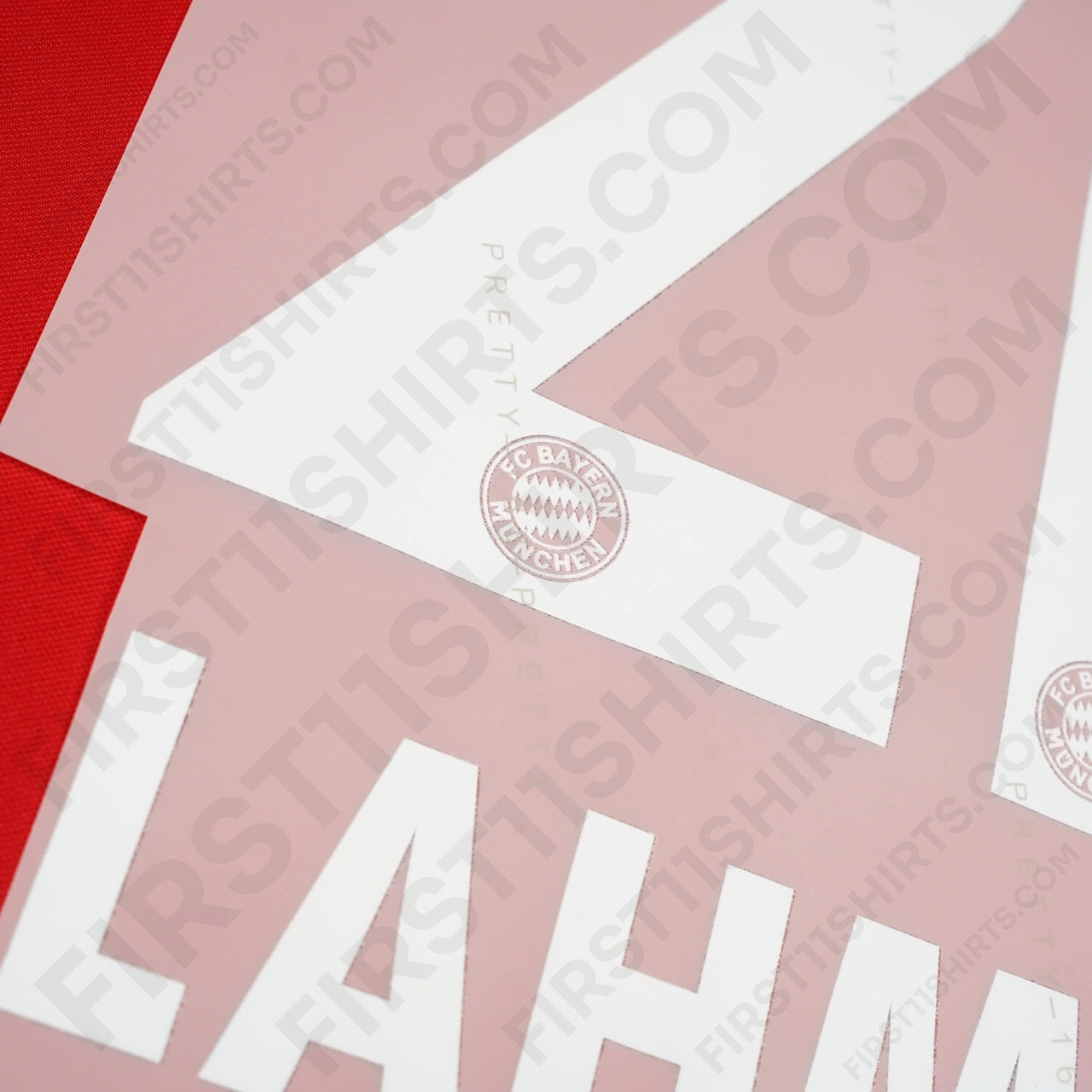 2007 - 2010 & 2012 - 2015 Bayern Munich Home/Away Name Set Lahm 21 (Repro)