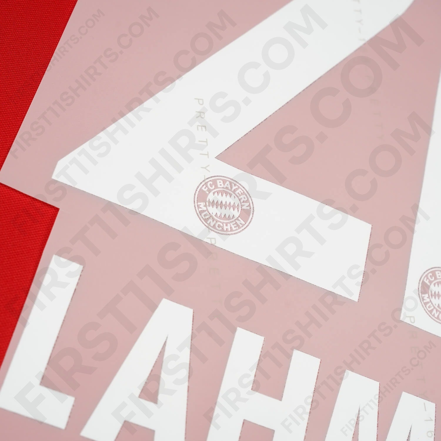 2007 - 2010 & 2012 - 2015 Bayern Munich Home/Away Name Set Lahm 21 (Repro)