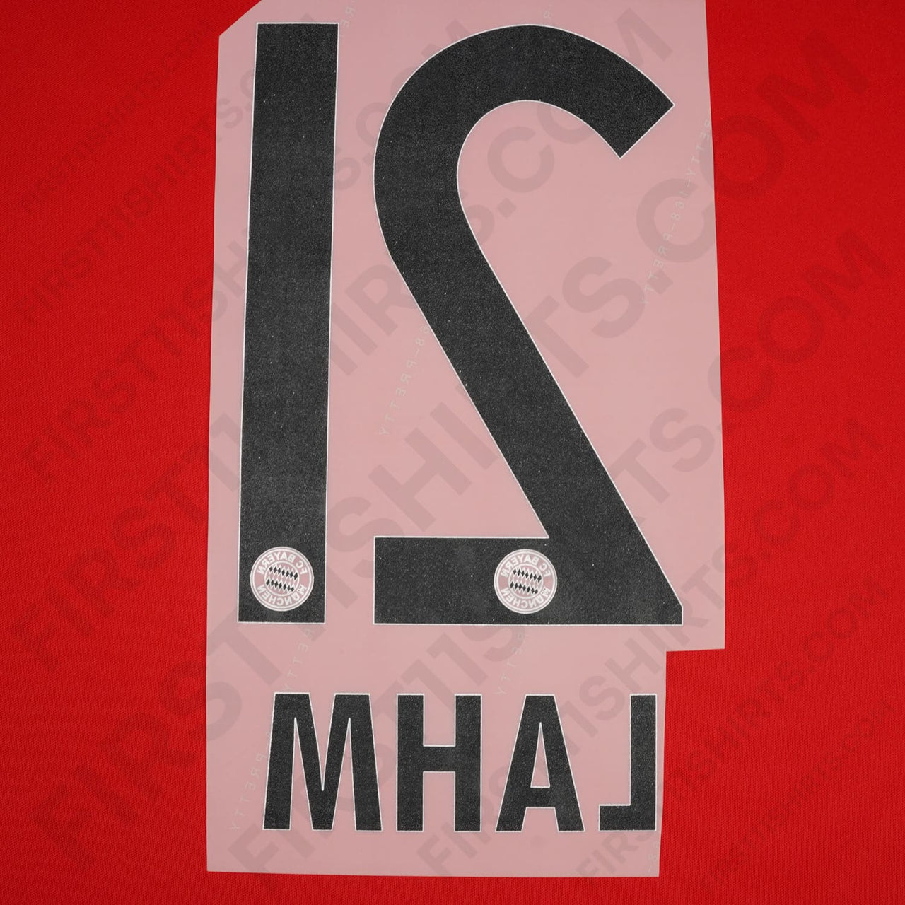 2007 - 2010 & 2012 - 2015 Bayern Munich Home/Away Name Set Lahm 21 (Repro)