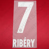 2007-2010 & 2012-2015 Bayern Munich Home/Away Name Set Ribéry #7 (Repro)