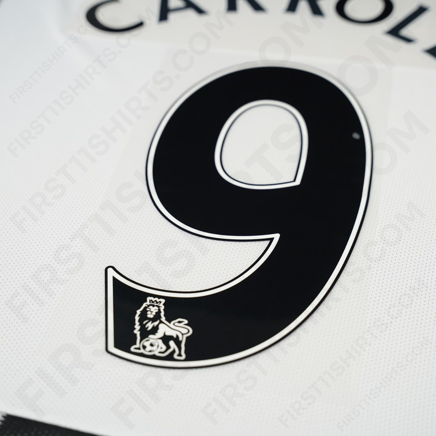 2007 - 2011 Newcastle United Home Name Set Carroll 9 (Repro)