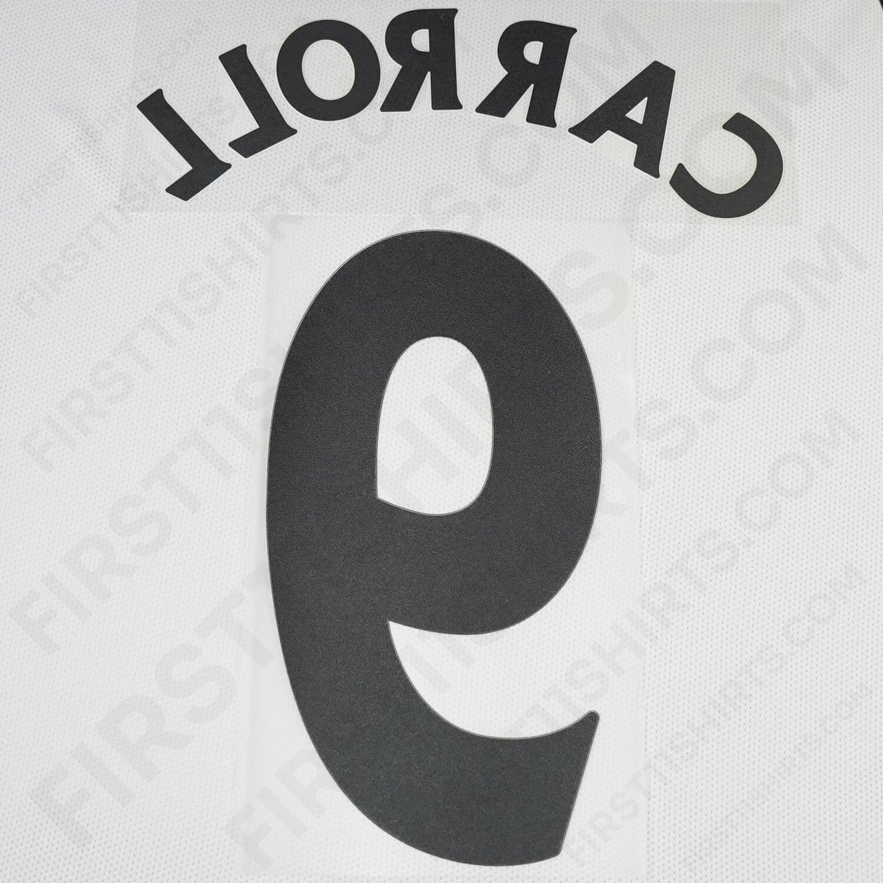 2007 - 2011 Newcastle United Home Name Set Carroll 9 (Repro)