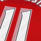 2007 - 2012 Arsenal Home Name Set V.Persie 11 PS (Repro)