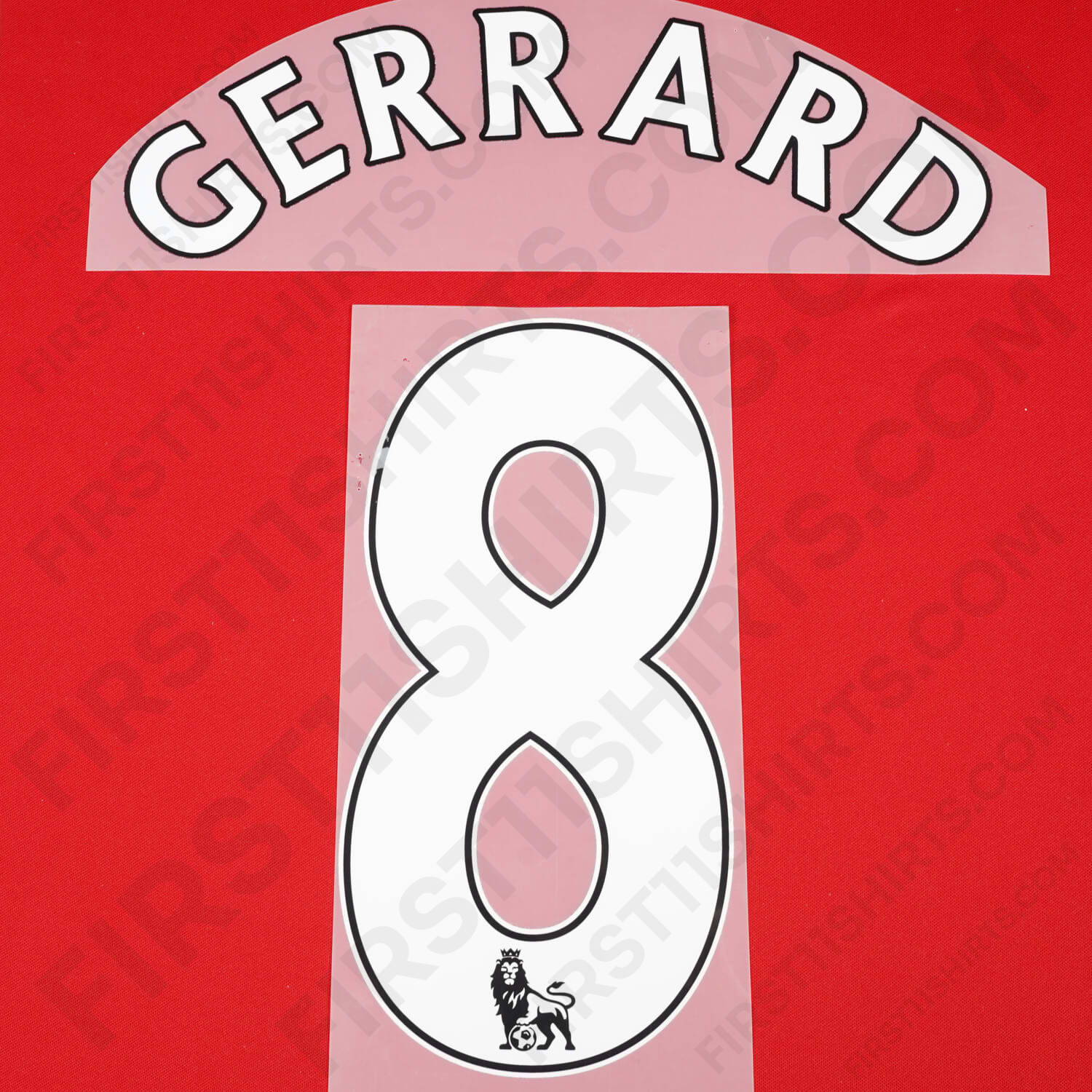 2007 - 2017 Liverpool Home Name Set Gerrard 8 PS (Repro)
