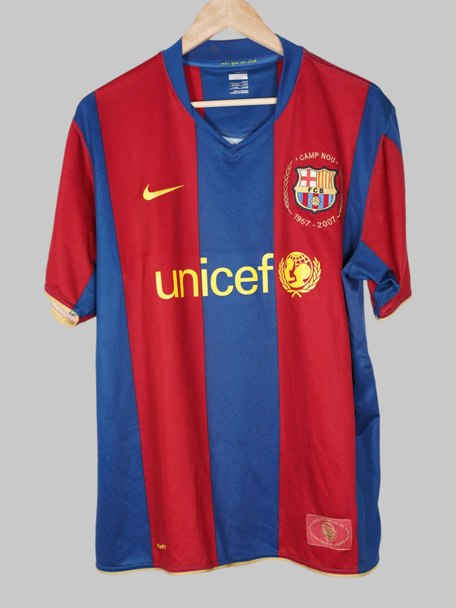 2007/8 Barcelona Messi #19 Home Shirt (L)