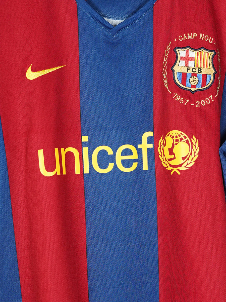 2007/8 Barcelona Messi #19 Home Shirt (L)