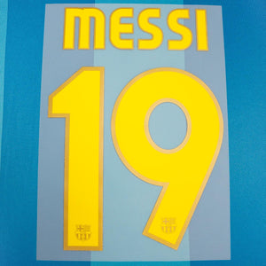 2007/8 FC Barcelona Home/Away Name Set Messi #19 (Repro)