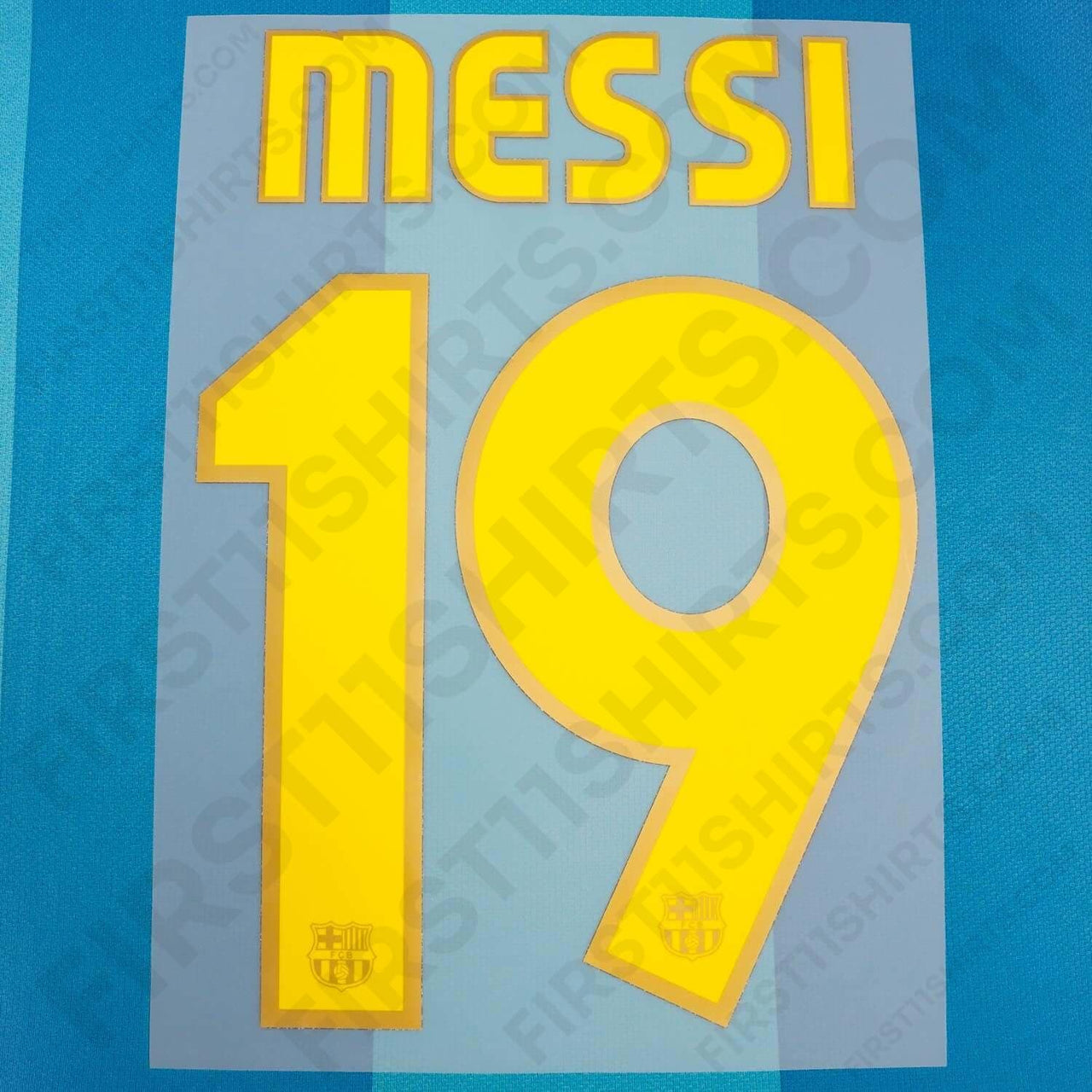 2007/8 FC Barcelona Home/Away Name Set Messi 19 (Repro)