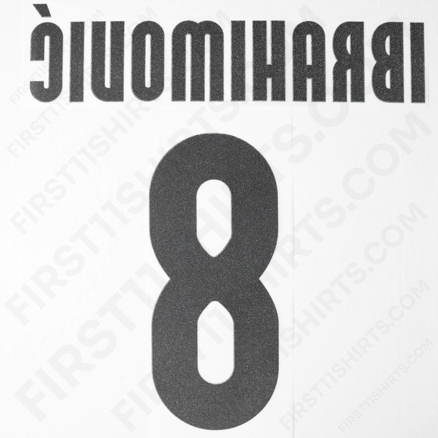 2007/8 Inter Away Name Set Ibrahimovic 8 (Repro)