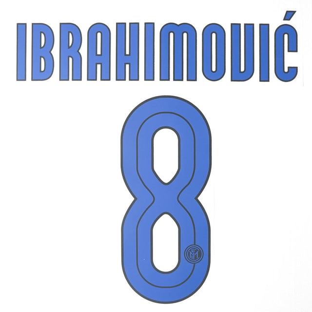 2007/8 Inter Away Name Set Ibrahimovic 8 (Repro)