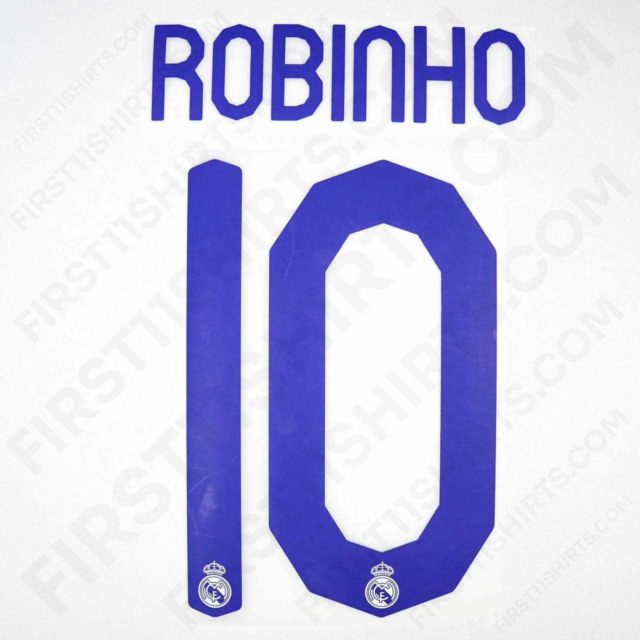 2007/8 Real Madrid Home Name Set Robinho 10 (Repro)