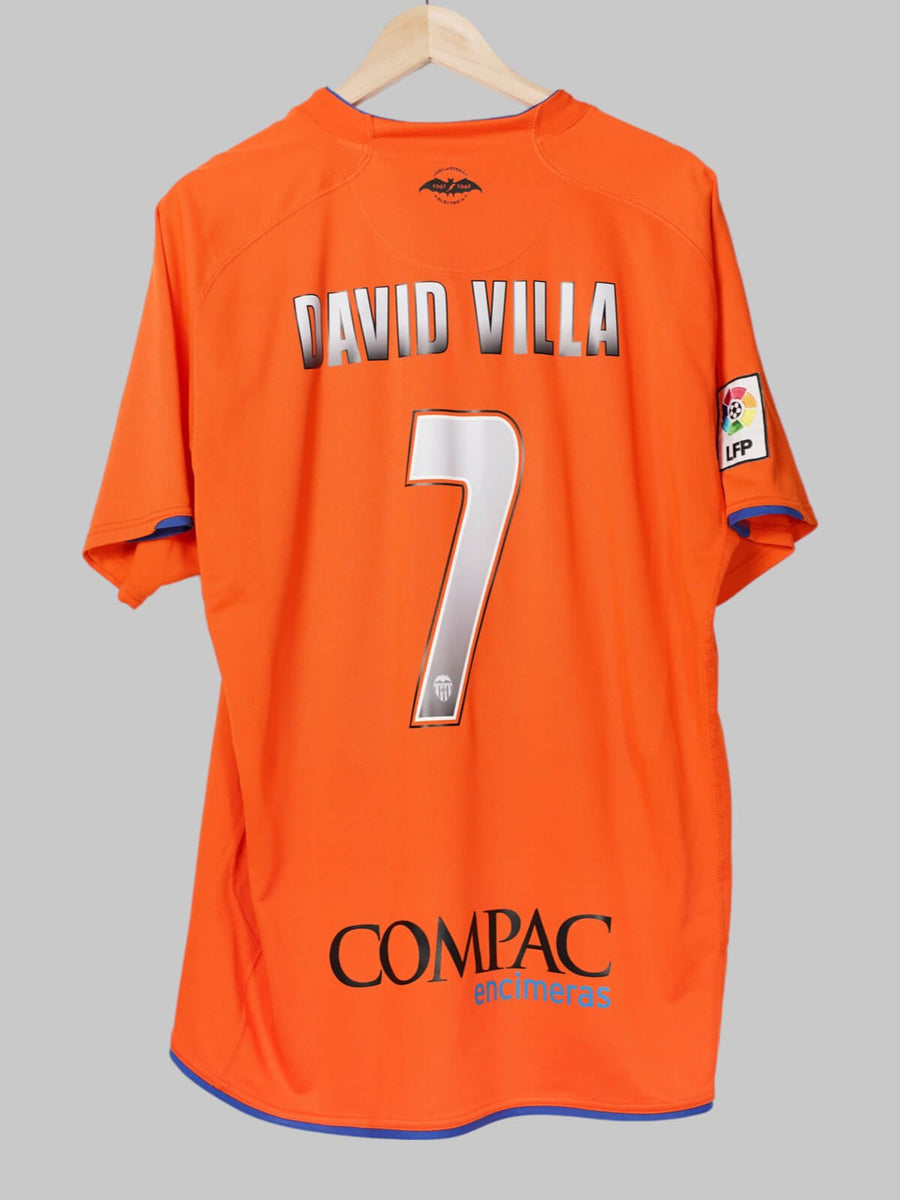 2007/8 Valencia David Villa #7 Away Shirt (XL)