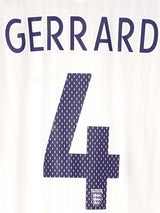2007/9 England Gerrard #4 Home Shirt (L)