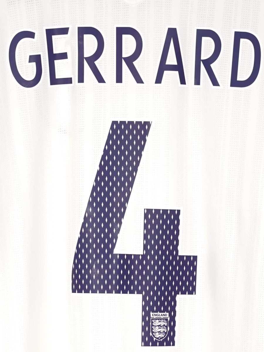 2007/9 England Gerrard #4 Home Shirt (L)