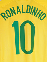 Brazil Home Shirt 2008/9 Ronaldinho 10 (M)