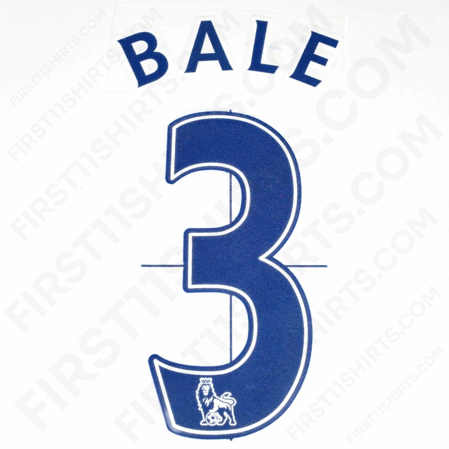 2008 - 2012 Tottenham Hotspur Home/Away Name Set Bale 3 Flock (Repro)