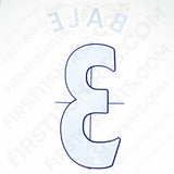 2008 - 2012 Tottenham Hotspur Home/Away Name Set Bale 3 Flock (Repro)