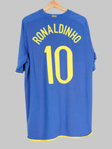 2008/10 Brazil Ronaldinho #10 Away Shirt (XL)