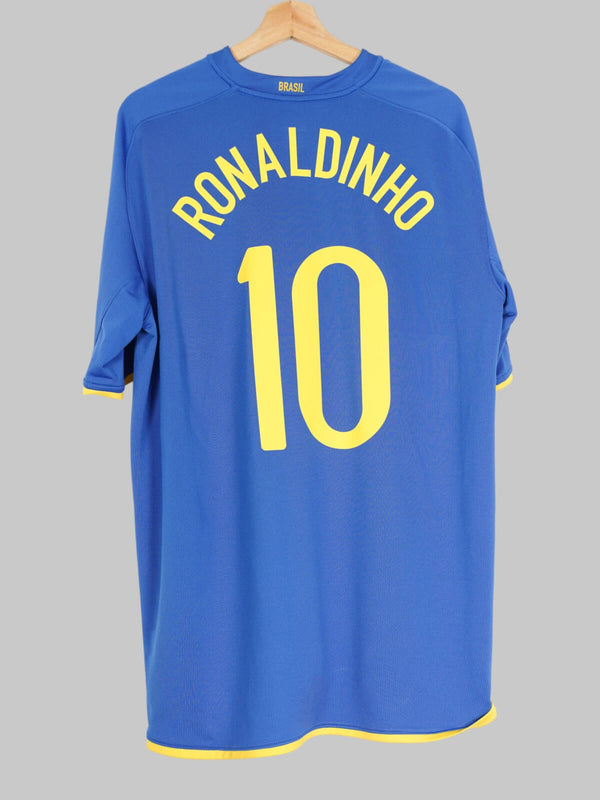 2008/10 Brazil Ronaldinho #10 Away Shirt (XL) Nike