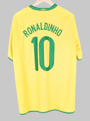 2008/10 Brazil Ronaldinho #10 Home Shirt (L)