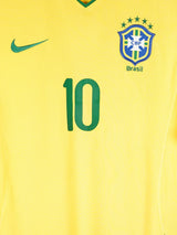 2008/10 Brazil Ronaldinho #10 Home Shirt (M)