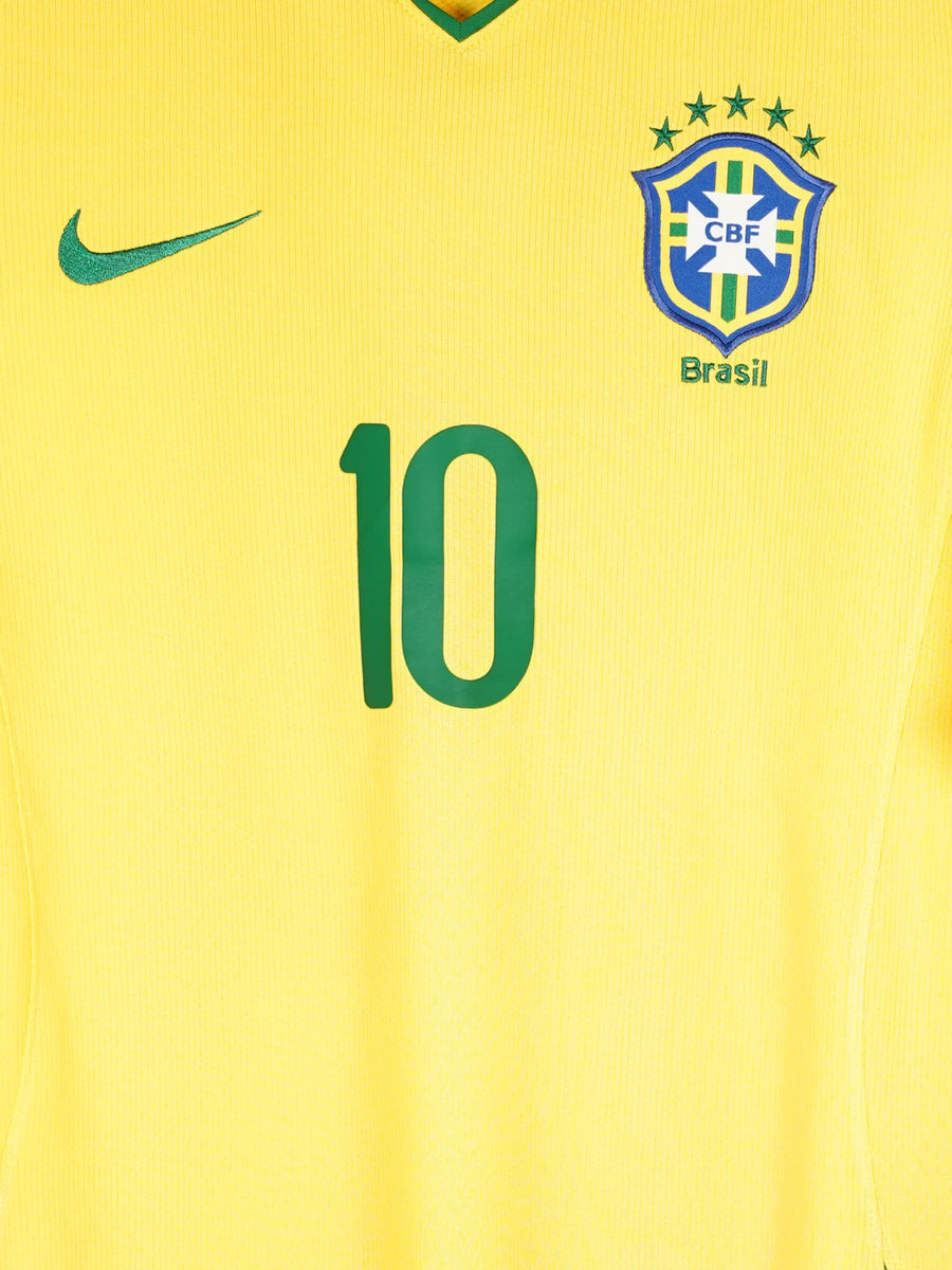 2008/10 Brazil Ronaldinho #10 Home Shirt (M)