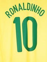 2008/10 Brazil Ronaldinho #10 Home Shirt (M)