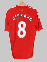 2008/10 Liverpool Gerrard #8 Home Shirt (M)