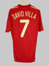 2008/10 Spain David Villa #7 Home Shirt (M) Adidas