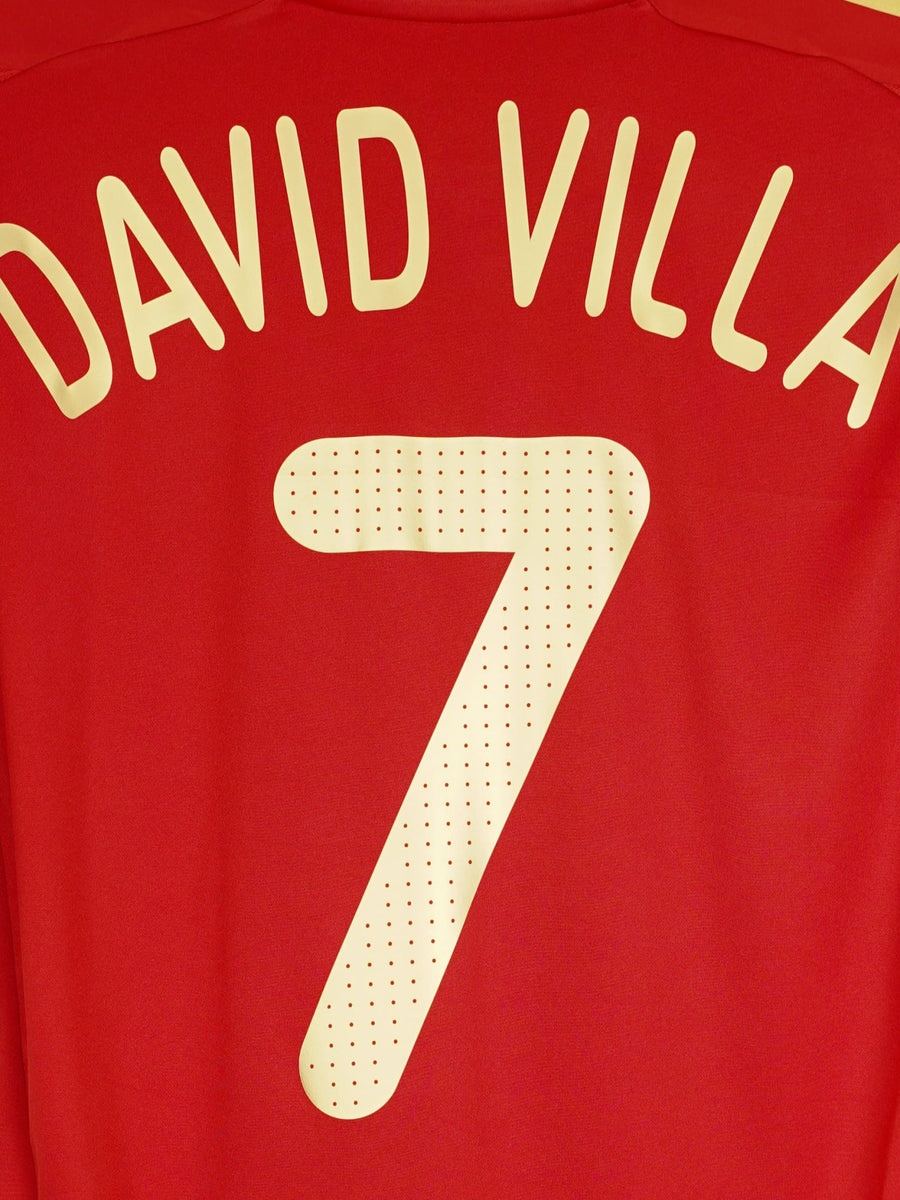 2008/10 Spain David Villa #7 Home Shirt (M)
