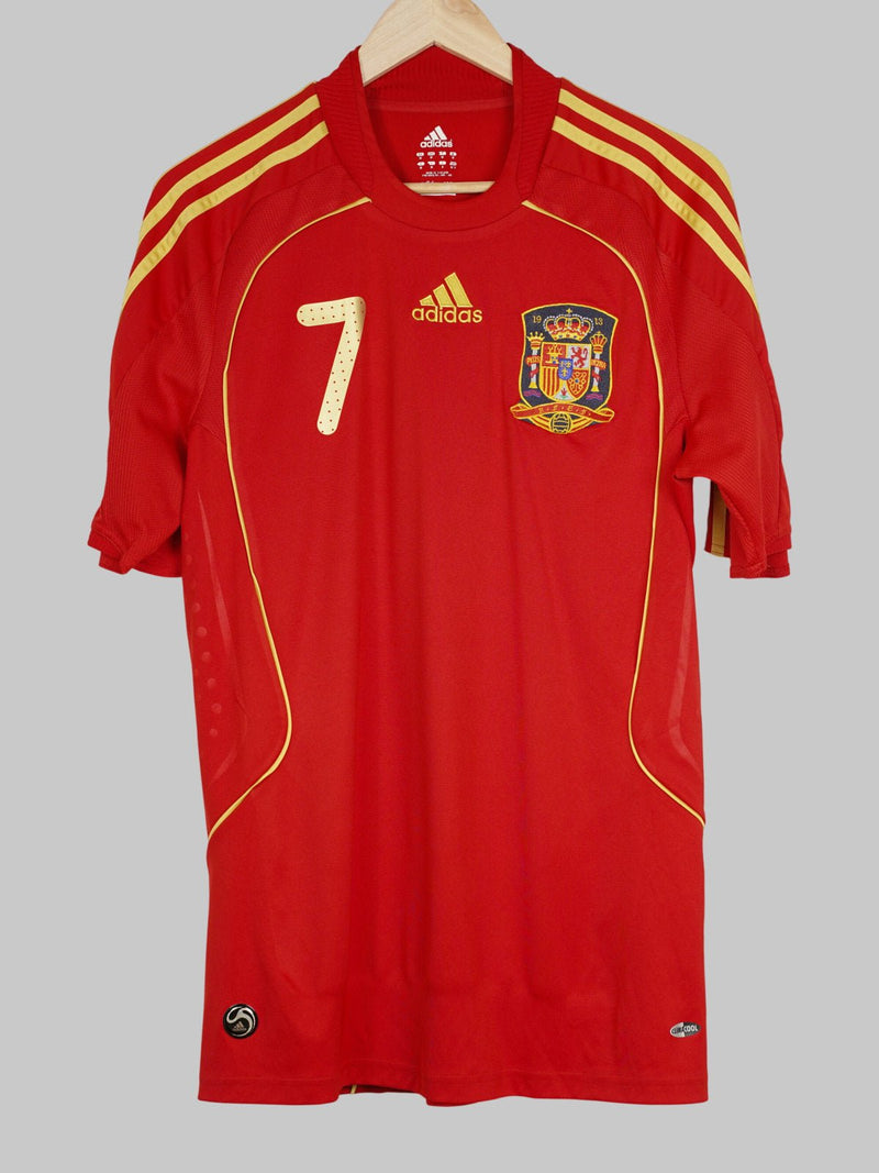 2008/10 Spain David Villa #7 Home Shirt (M)