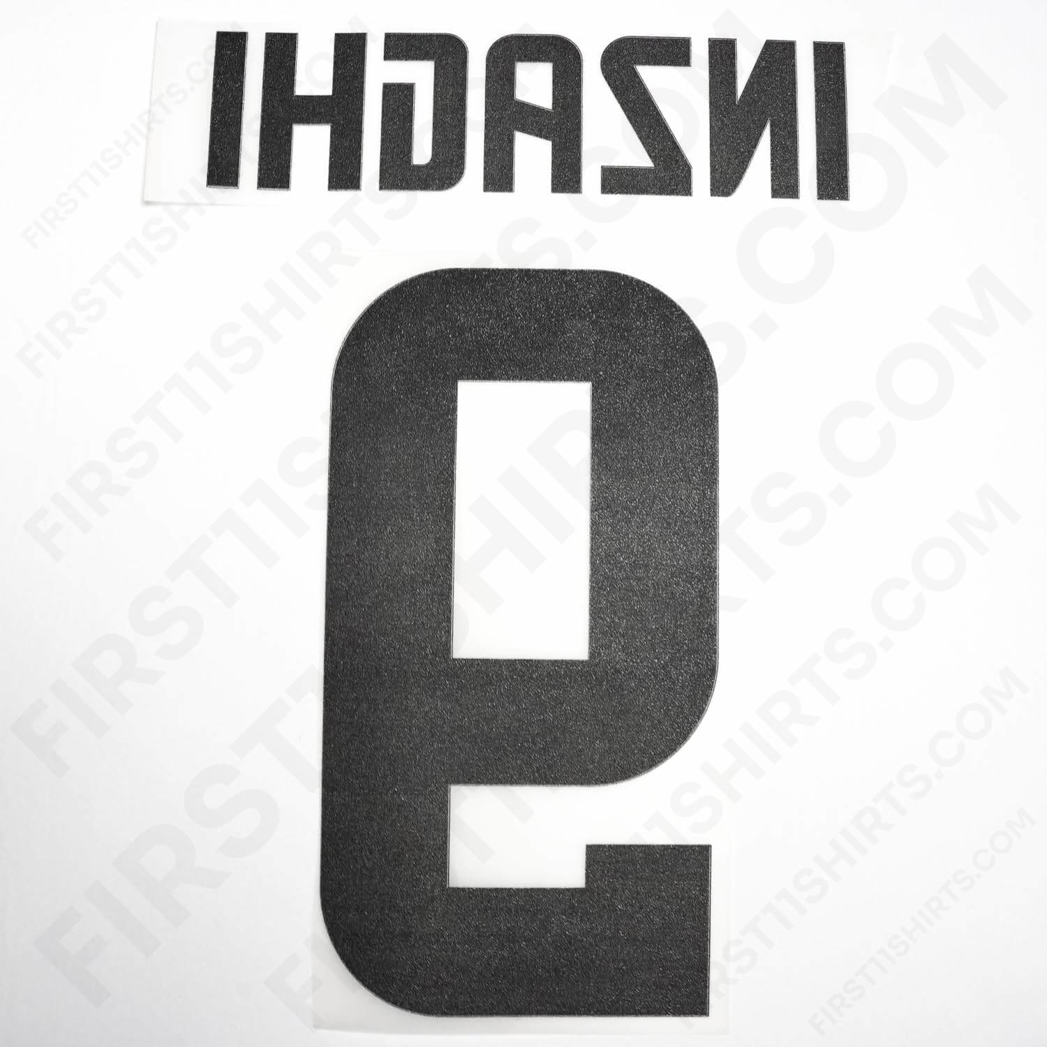 2008/9 AC Milan Away Name Set Inzaghi 9 (Repro)