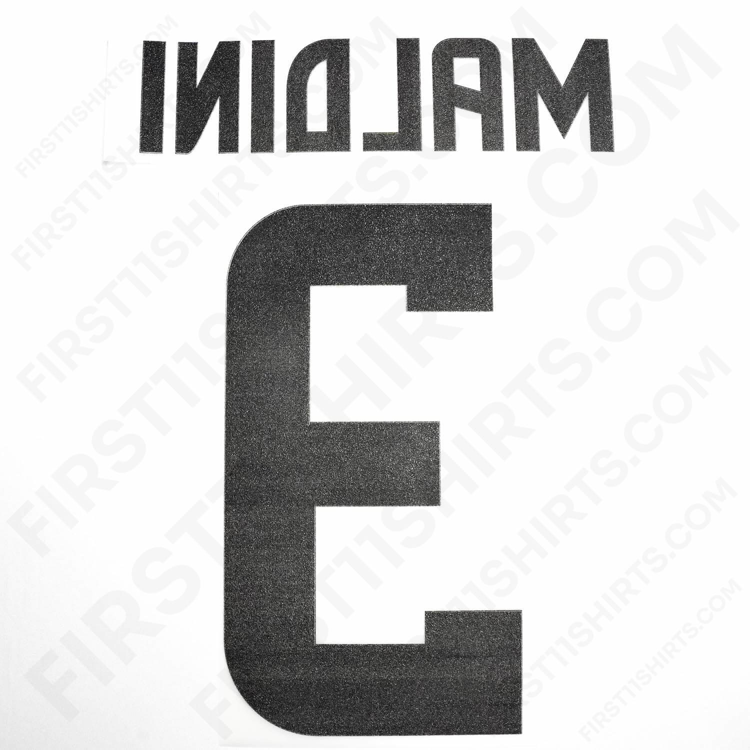 2008/9 AC Milan Maldini #3 Away Name Set (Repro) | First11