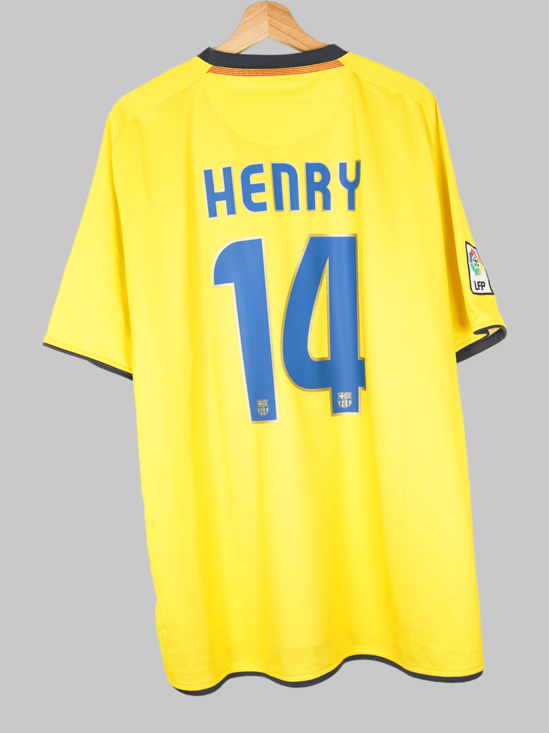 2008/9 Barcelona Henry #14 Away Shirt (XXL)
