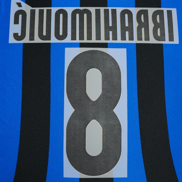 2008/9 Inter Milan Home Name Set Ibrahimovic #8 (Repro)