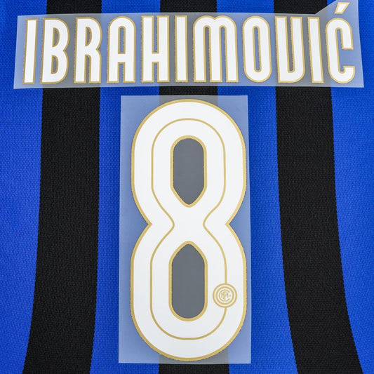 2008/9 Inter Milan Home Name Set Ibrahimovic #8 (Repro)