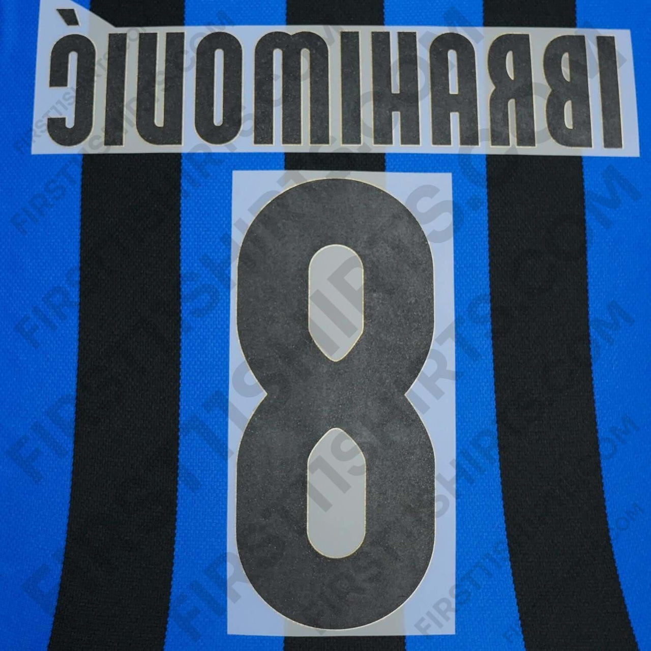 2008/9 Inter Milan Home Name Set Ibrahimovic 8 (Repro)