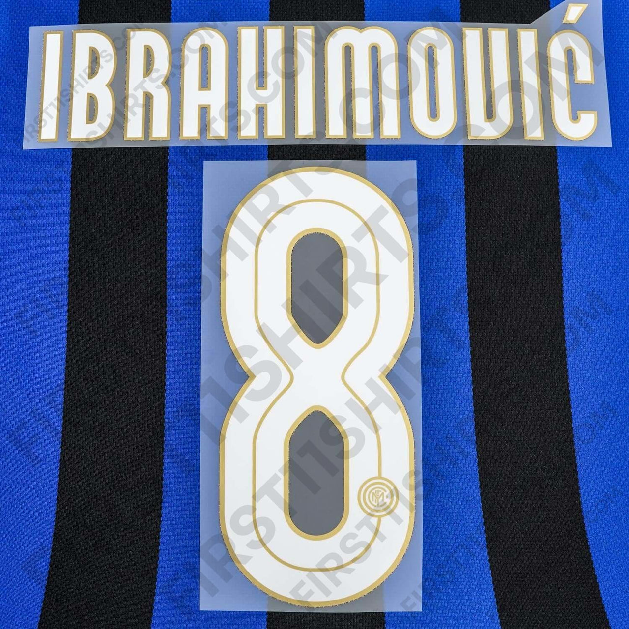 2008/9 Inter Milan Home Name Set Ibrahimovic 8 (Repro)