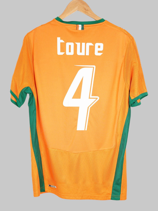 2008/9 Costa de Marfil Toure #4 Camiseta Local (M) Puma