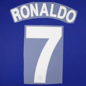 2008/9 Manchester United Away/Third Name Set Ronaldo 7 Cup Version (Repro)
