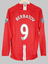 2007/08 Manchester United Berbatov #9 Home Shirt L/S (L) 